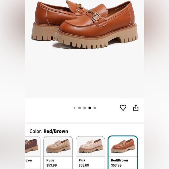 Chunky Tan Loafers - Picture 5 of 5